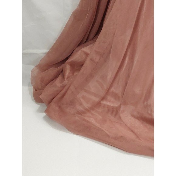 Blondie Nites Juniors Size 0 Pink Strapless Mesh - Picture 8 of 16